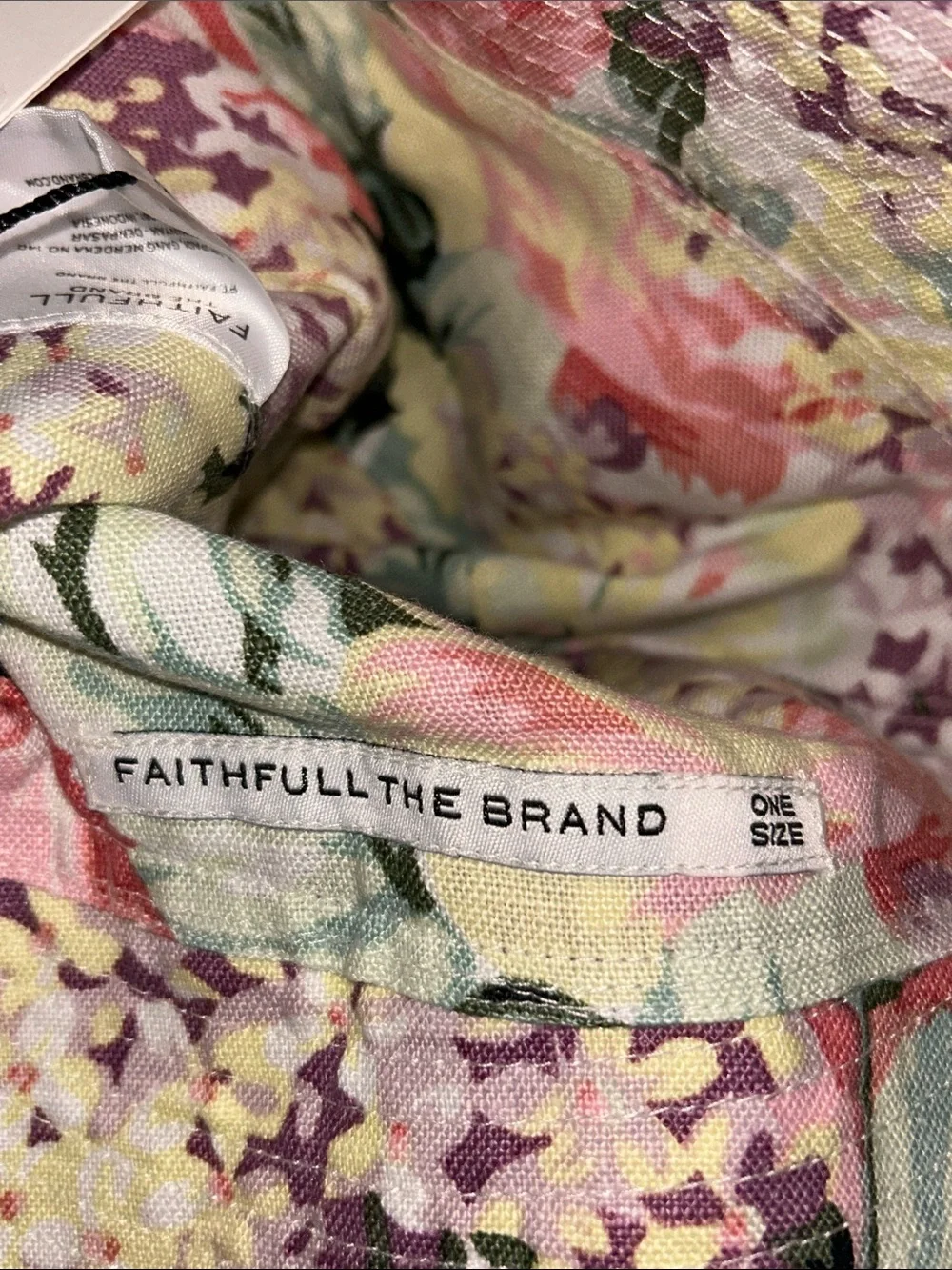 Faithfull The Brand Venissa Floral 'Bettina' Bucket Hat. New with tags. One size
